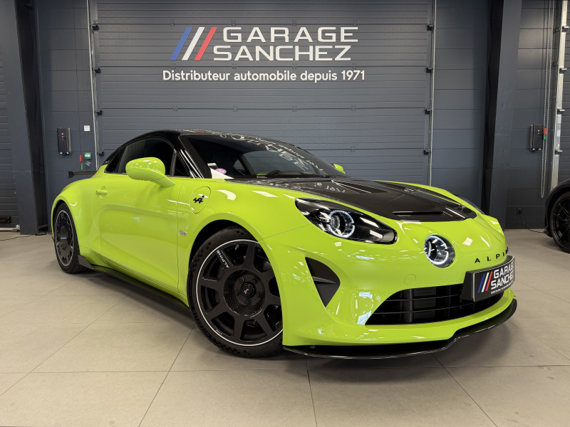 A110 R Vert Tilleul 300CV N724 -1ère Main/GAR 07/2027- Jantes Carbone/Sabelt/Camera